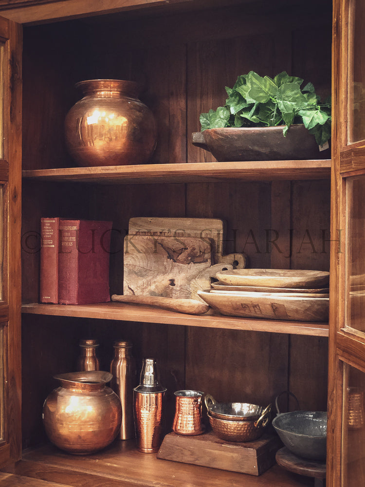 Classic Teak Glass cabinet | Lucky Furniture & Handicrafts.