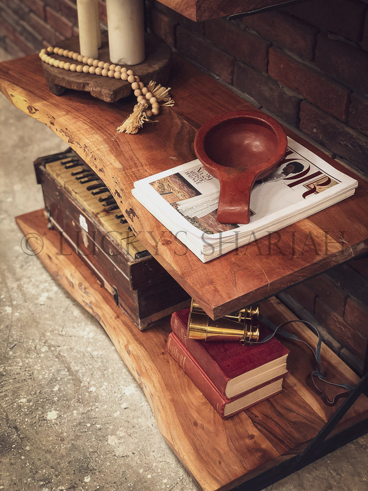 Live Edge Floating Bookshelf | Lucky Furniture & Handicrafts.