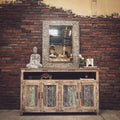 Recycle Design White Glazed Sideboard | Lucky Furniture & Handicrafts.