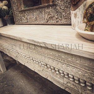 Lattoo Carved Boho console | Lucky Furniture & Handicrafts.