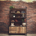 Industrial Bookshelf with 3 draw and cabinet | Lucky Furniture & Handicrafts.
