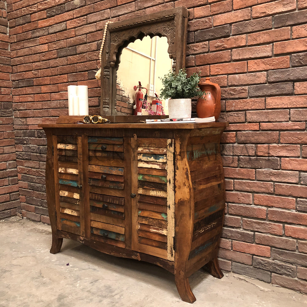 Shutter Recycle Design sideboard dresser | Lucky Furniture & Handicrafts.