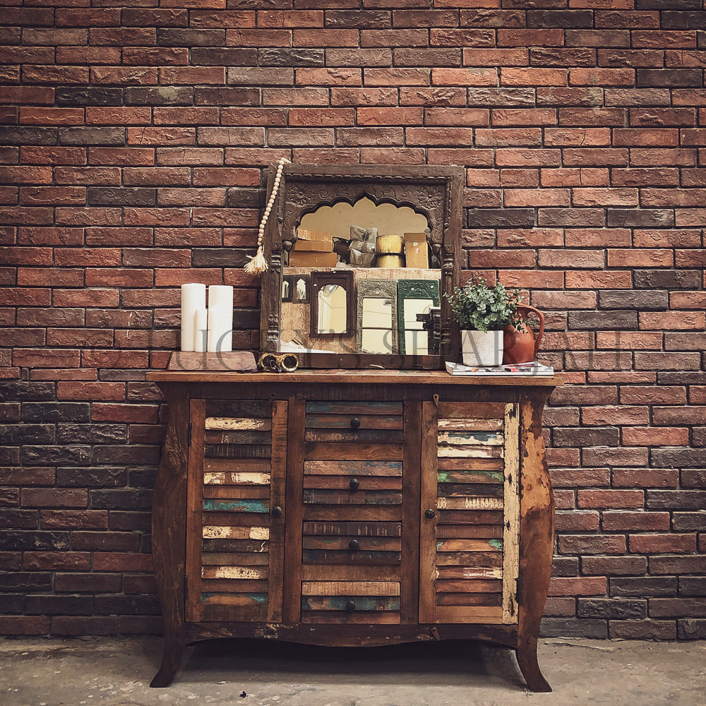 Shutter Recycle Design sideboard dresser | Lucky Furniture & Handicrafts.