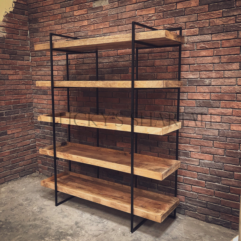 Tray Industrial Bookshelf | Lucky Furniture & Handicrafts.