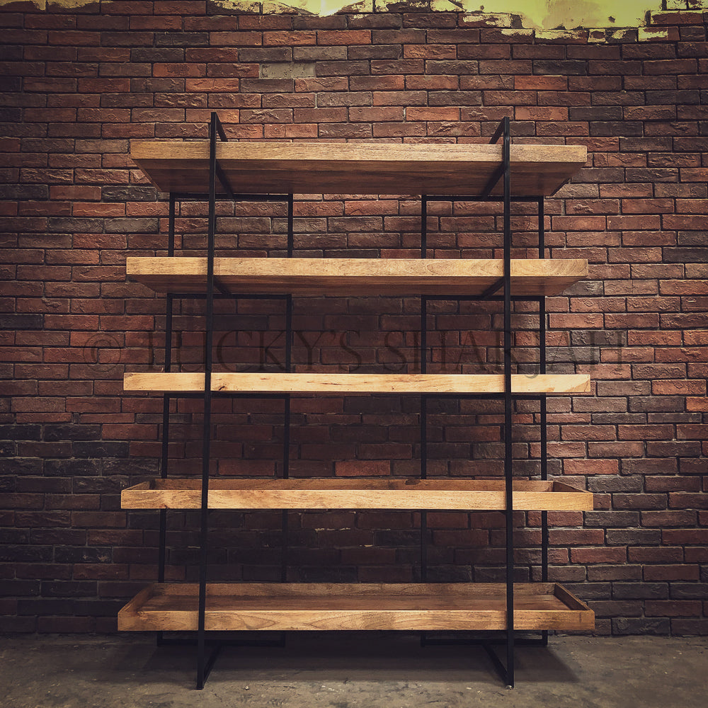 Tray Industrial Bookshelf | Lucky Furniture & Handicrafts.