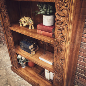 Heavy Carved Border Bookshelf | Lucky Furniture & Handicrafts.
