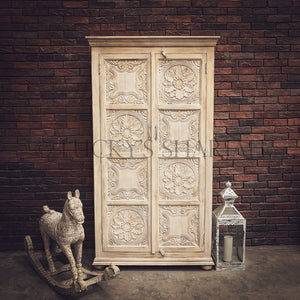 Mixed Carved Panel cabinet | Lucky Furniture & Handicrafts.