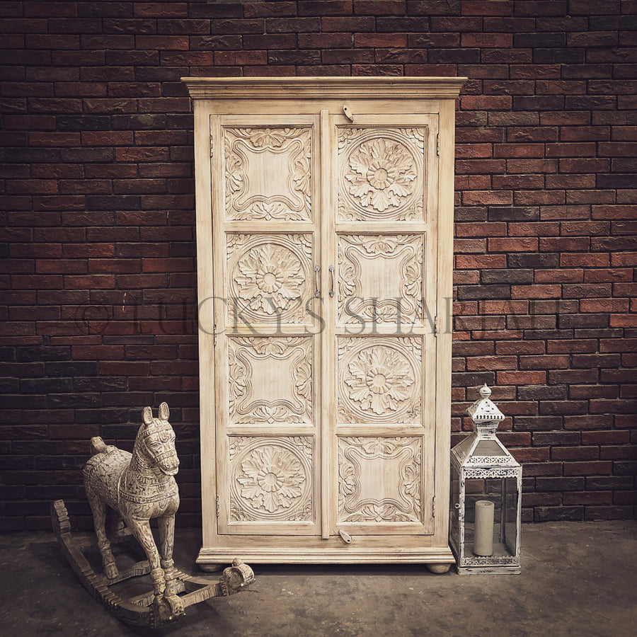 Mixed Carved Panel cabinet | Lucky Furniture & Handicrafts.