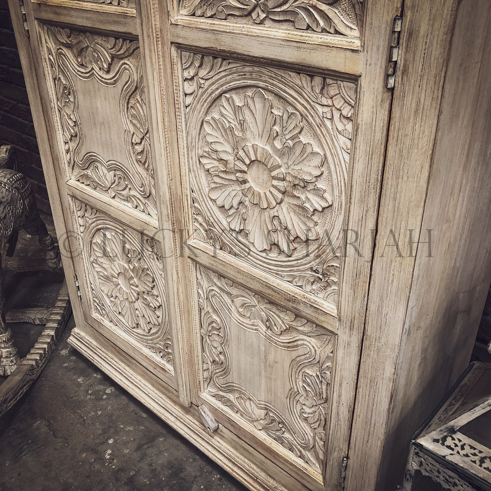 Mixed Carved Panel cabinet | Lucky Furniture & Handicrafts.