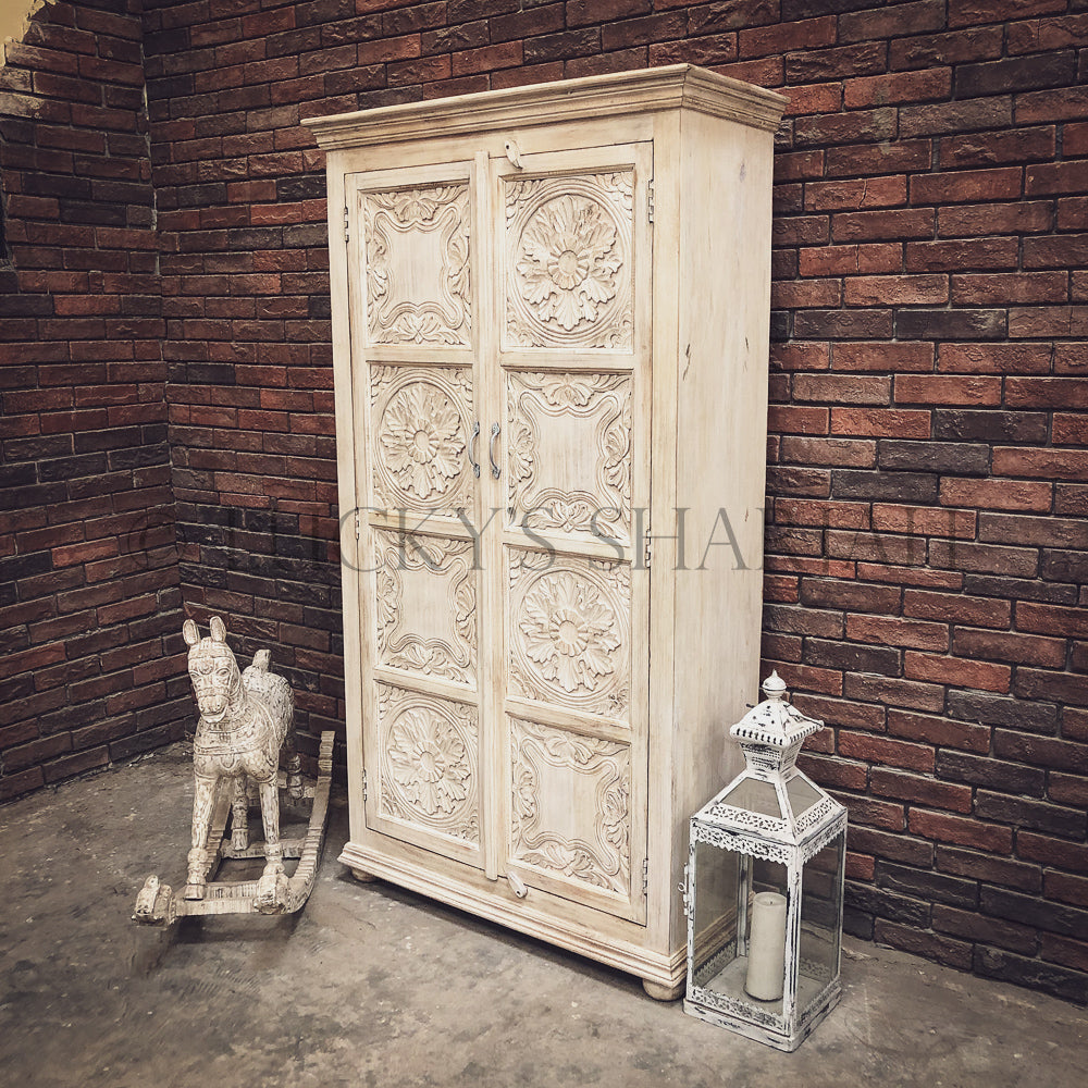 Mixed Carved Panel cabinet | Lucky Furniture & Handicrafts.
