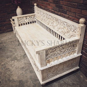 Heavy Carved Bench | Lucky Furniture & Handicrafts.