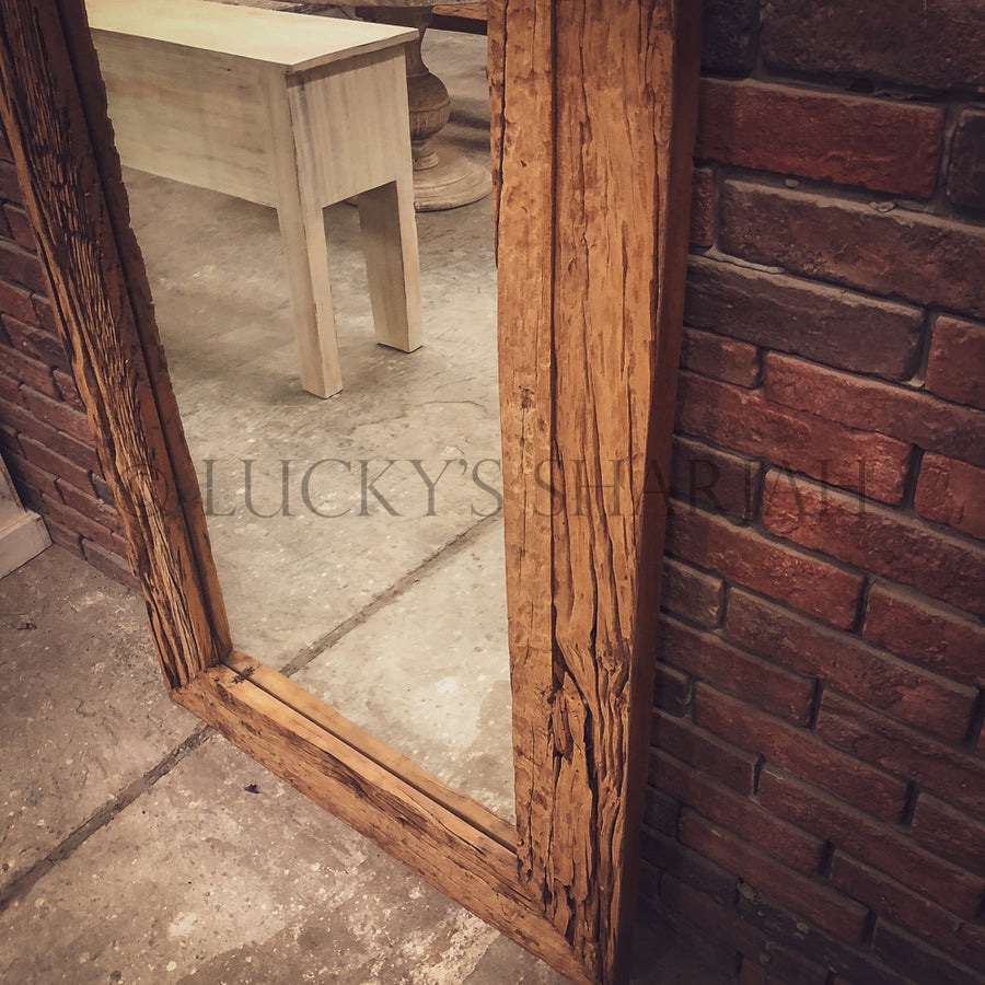 Railway Sleeper Mirror Frame | Lucky Furniture & Handicrafts.