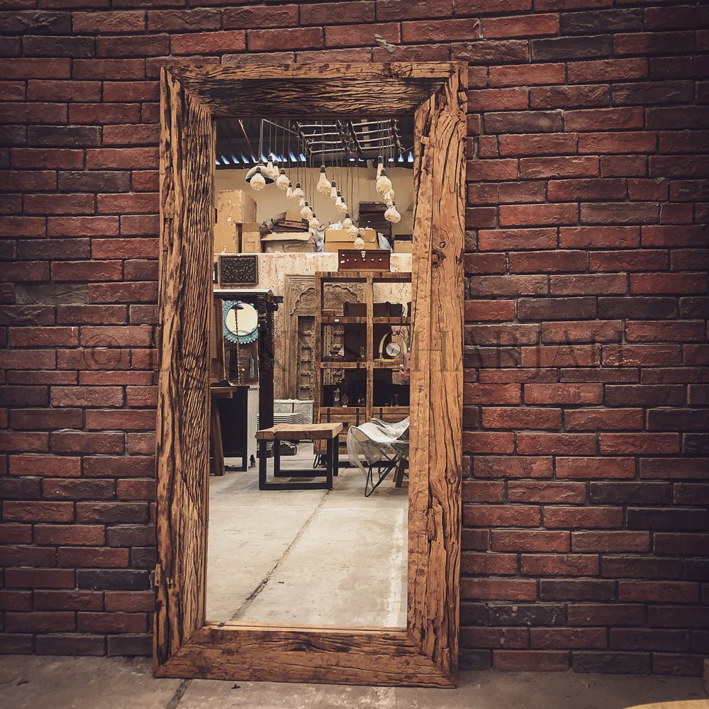 Railway Sleeper Mirror Frame | Lucky Furniture & Handicrafts.