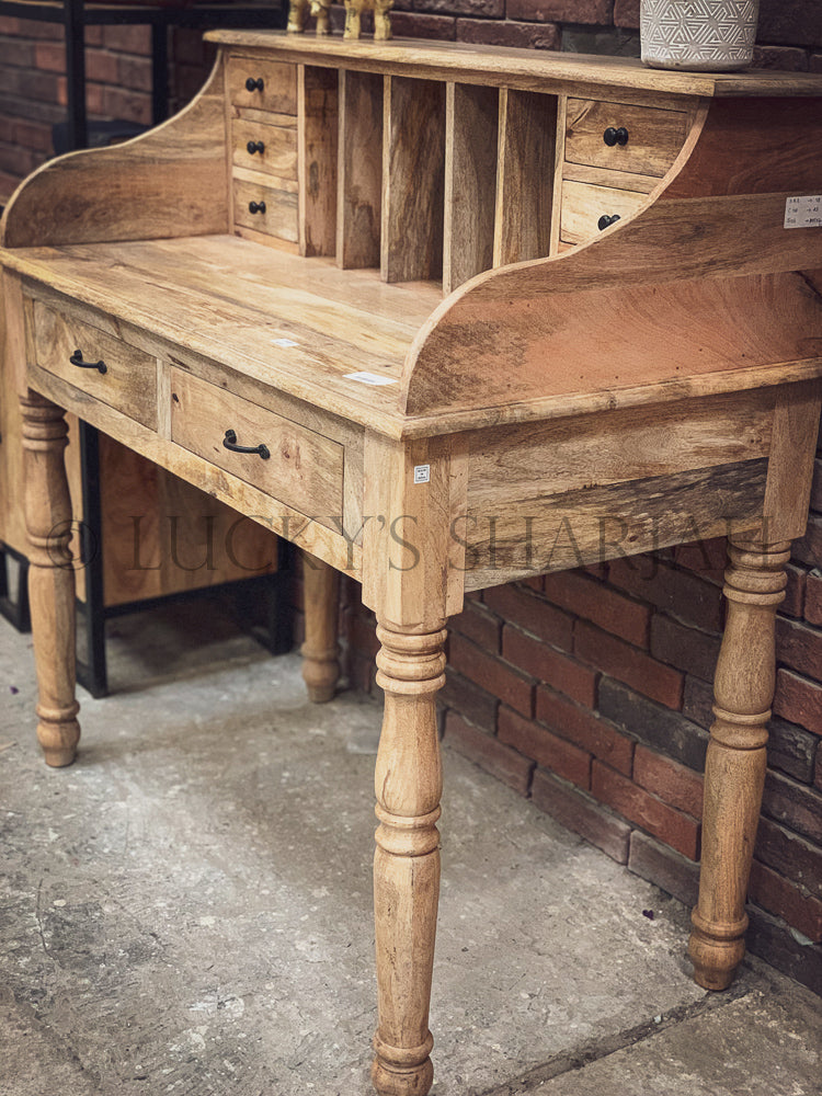 Mango wood organized desk | Lucky Furniture & Handicrafts.