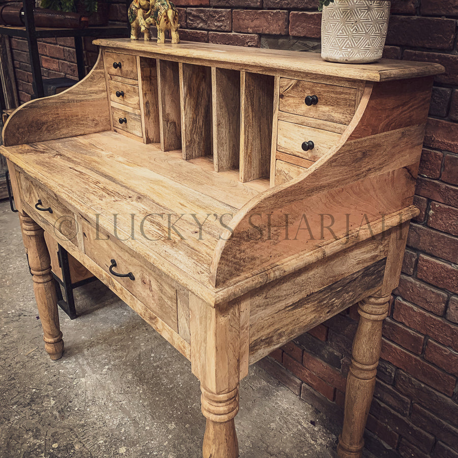 Mango wood organized desk | Lucky Furniture & Handicrafts.