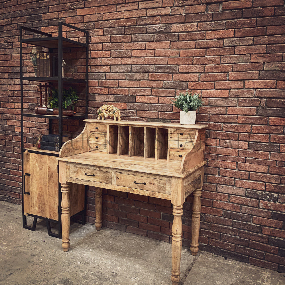 Mango wood organized desk | Lucky Furniture & Handicrafts.