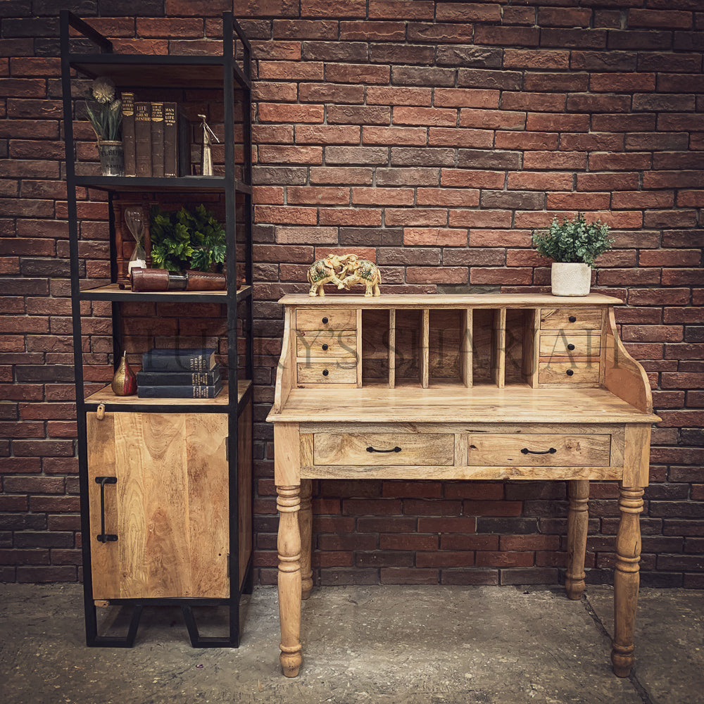 Narrow Bookshelf with storage IW | Lucky Furniture & Handicrafts.