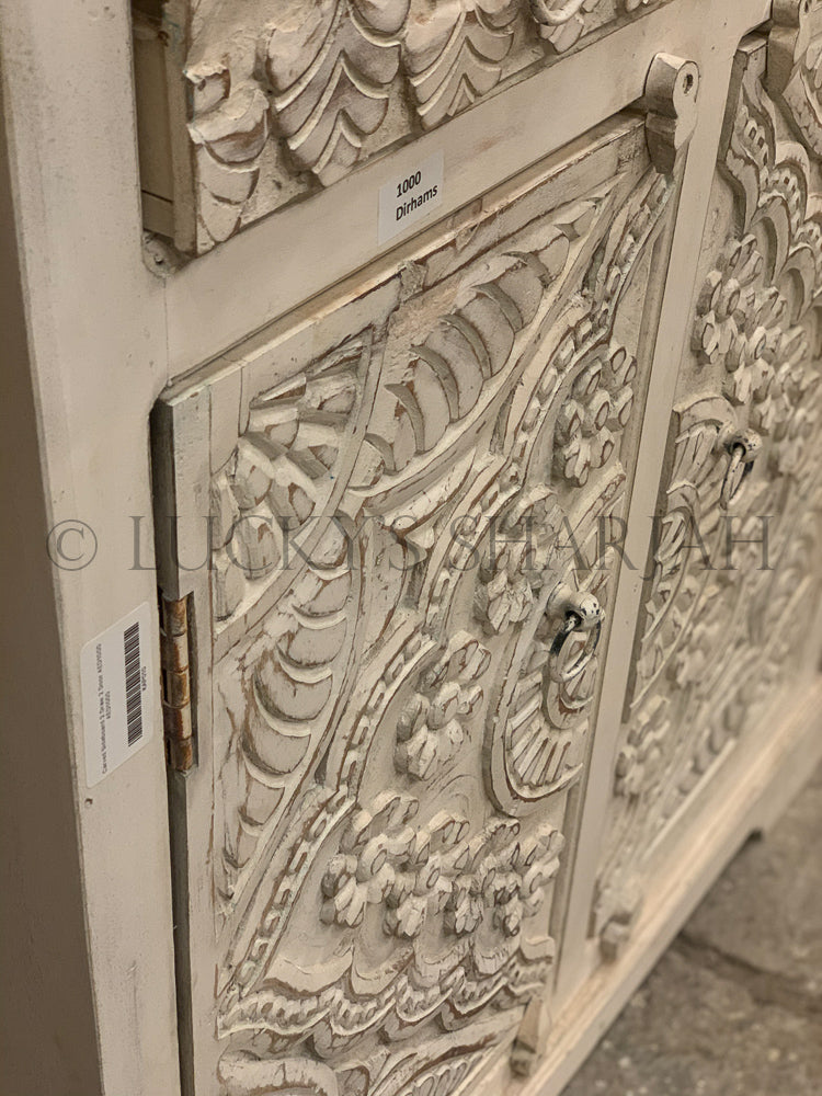 Love Collection Carved sideboard 2 draw 2 door | Lucky Furniture & Handicrafts.