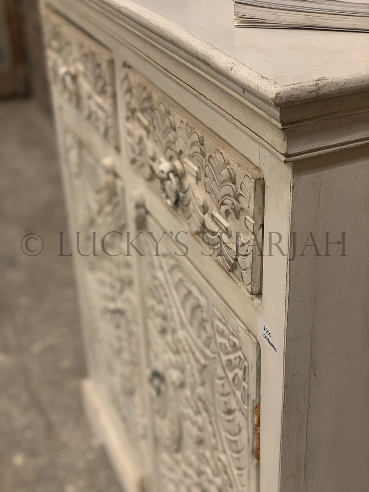 Love Collection Carved sideboard 2 draw 2 door | Lucky Furniture & Handicrafts.