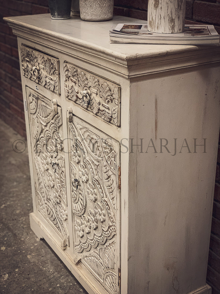 Love Collection Carved sideboard 2 draw 2 door | Lucky Furniture & Handicrafts.