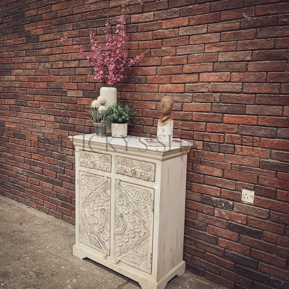 Love Collection Carved sideboard 2 draw 2 door | Lucky Furniture & Handicrafts.
