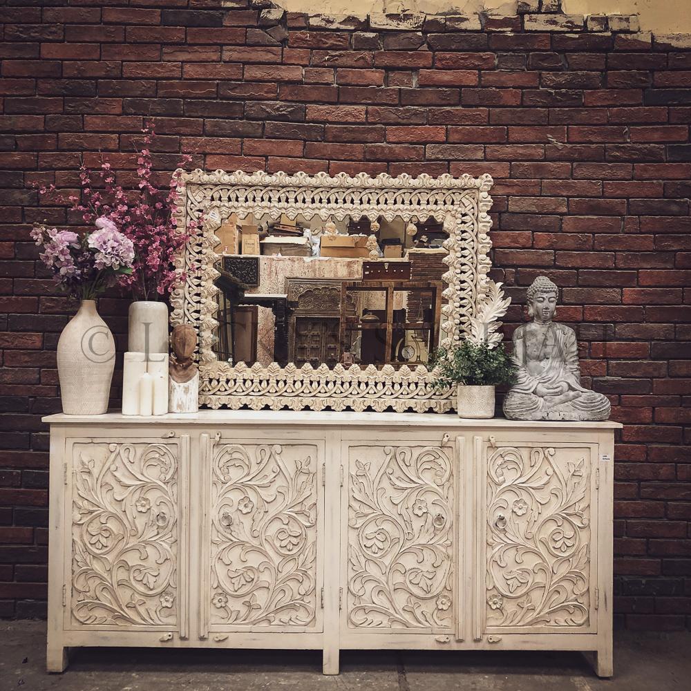 Carved Sideboard 4 door | Lucky Furniture & Handicrafts.