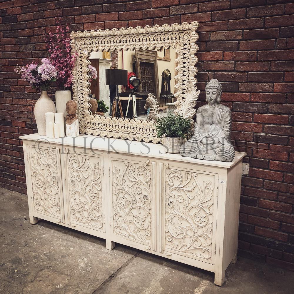 Carved Sideboard 4 door | Lucky Furniture & Handicrafts.