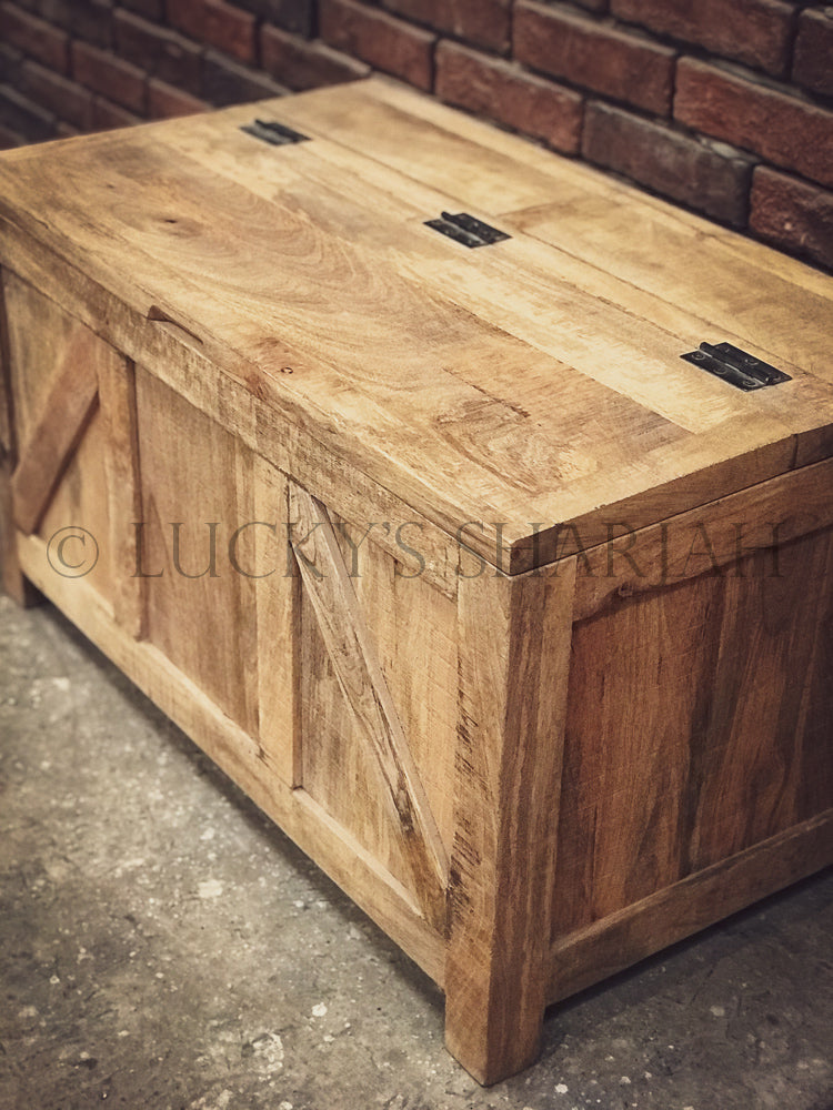 Mango wood sectional box trunk | Lucky Furniture & Handicrafts.