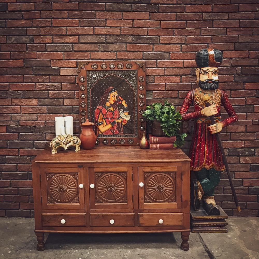 "Suraj design" vintage carved dresser | Lucky Furniture & Handicrafts.