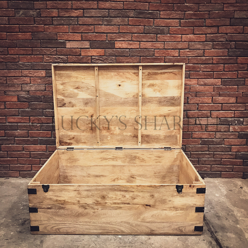Industrial Mango wood box | Lucky Furniture & Handicrafts.