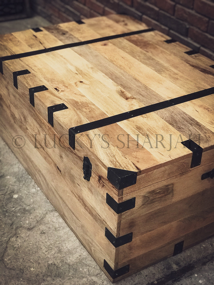 Industrial Mango wood box | Lucky Furniture & Handicrafts.