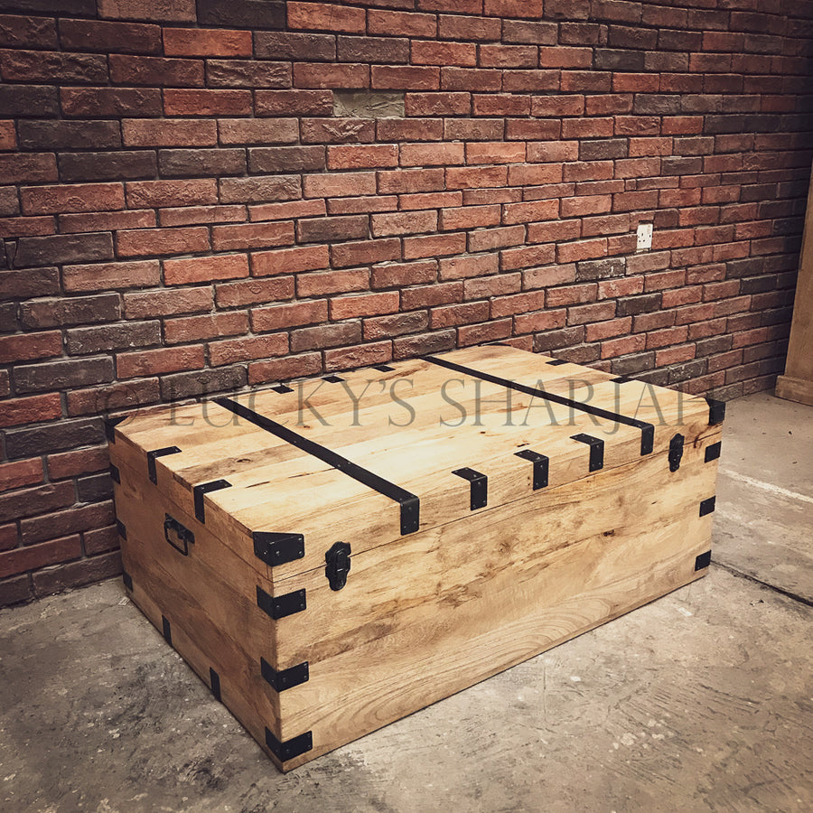 Industrial Mango wood box | Lucky Furniture & Handicrafts.