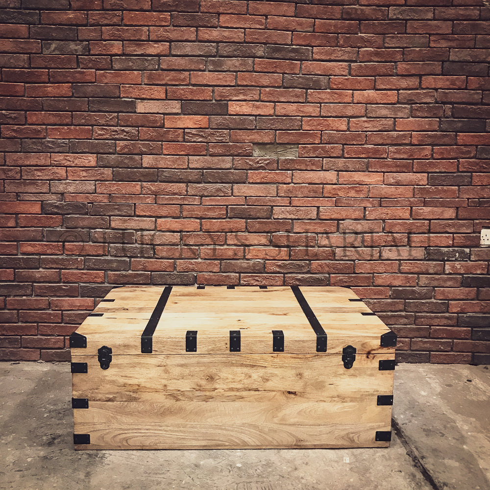 Industrial Mango wood box | Lucky Furniture & Handicrafts.