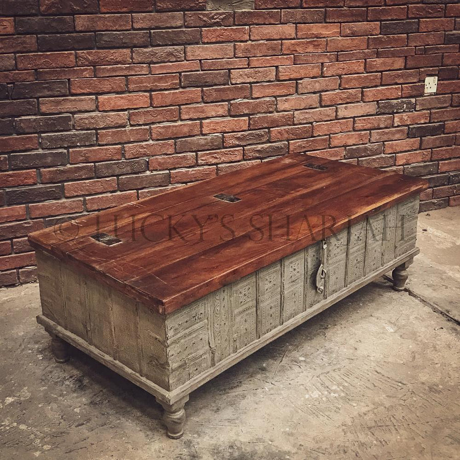 Boho vintage trunk box | Lucky Furniture & Handicrafts.