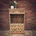 Industrial Wine Rack Double | Lucky Furniture & Handicrafts.
