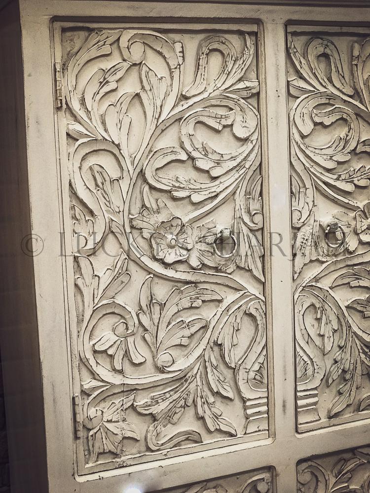Carved Cabinet with drawer | Lucky Furniture & Handicrafts.