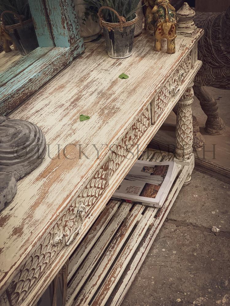 Carved boho console | Lucky Furniture & Handicrafts.