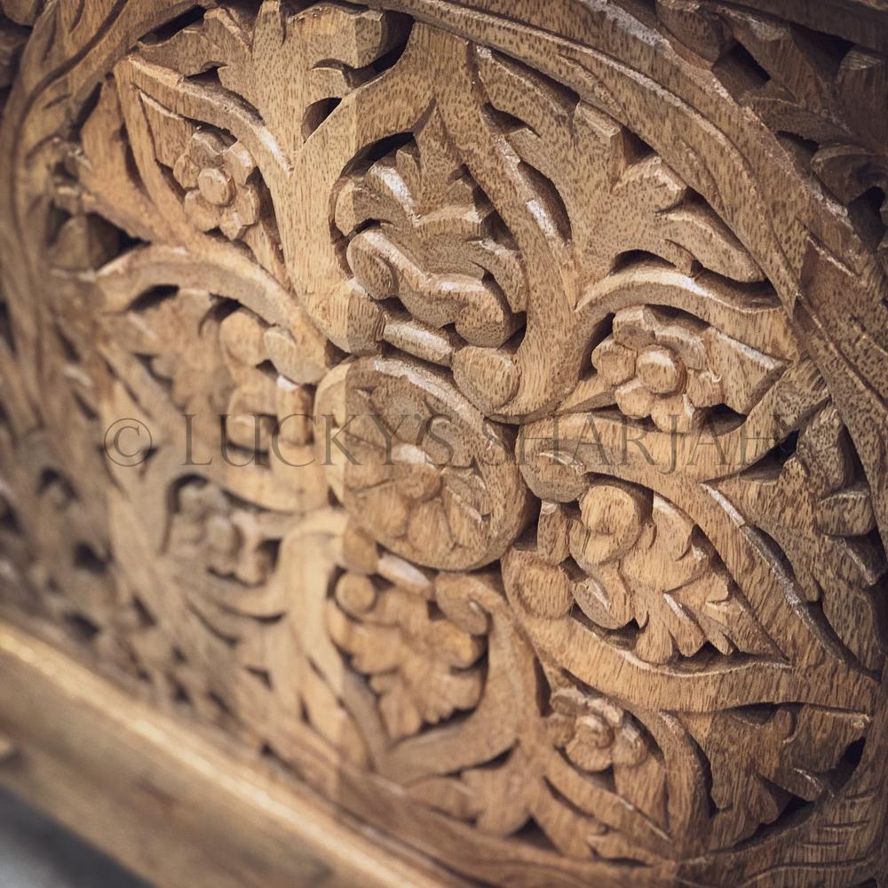 Carved Low console sideboard | Lucky Furniture & Handicrafts.