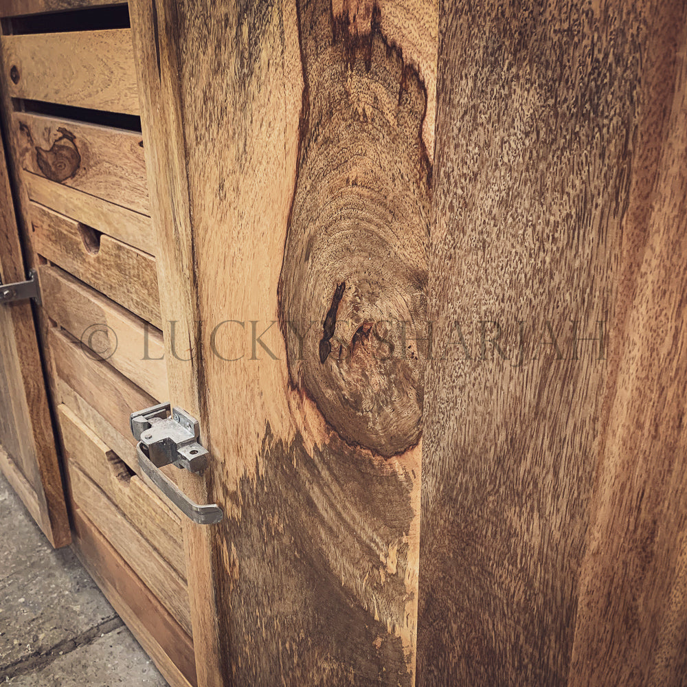 Mango wood fridge style handles sideboard | Lucky Furniture & Handicrafts.