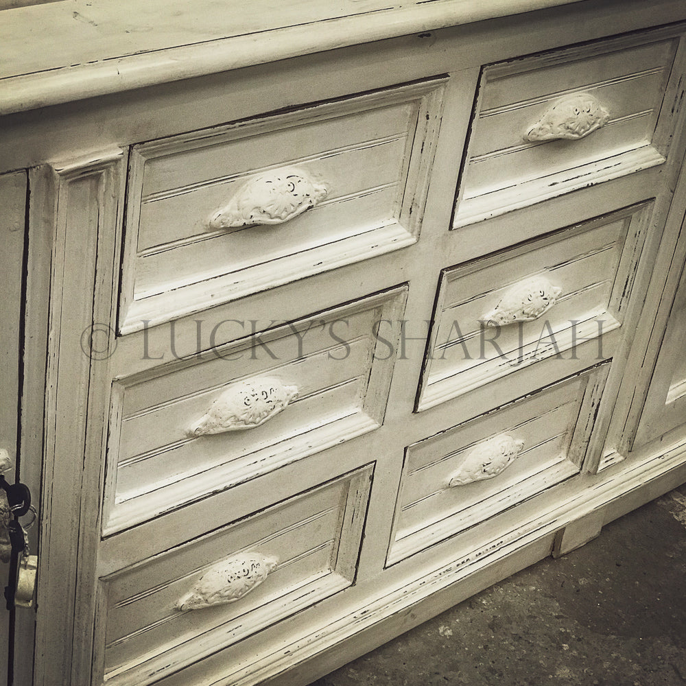 Victorian Glass door cabinet Shabby Chic | Lucky Furniture & Handicrafts.