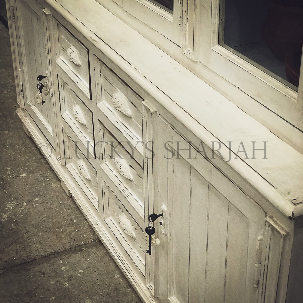 Victorian Glass door cabinet Shabby Chic | Lucky Furniture & Handicrafts.