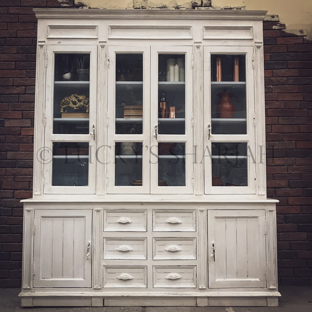 Victorian Glass door cabinet Shabby Chic | Lucky Furniture & Handicrafts.
