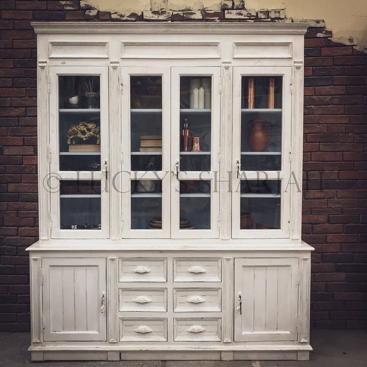 Victorian Glass door cabinet Shabby Chic | Lucky Furniture & Handicrafts.