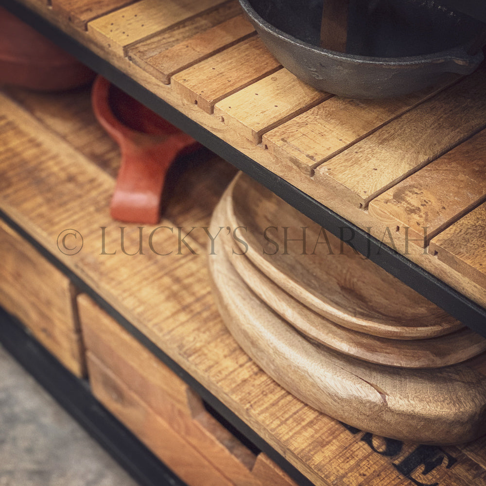 Industrial Trolley Console | Lucky Furniture & Handicrafts.