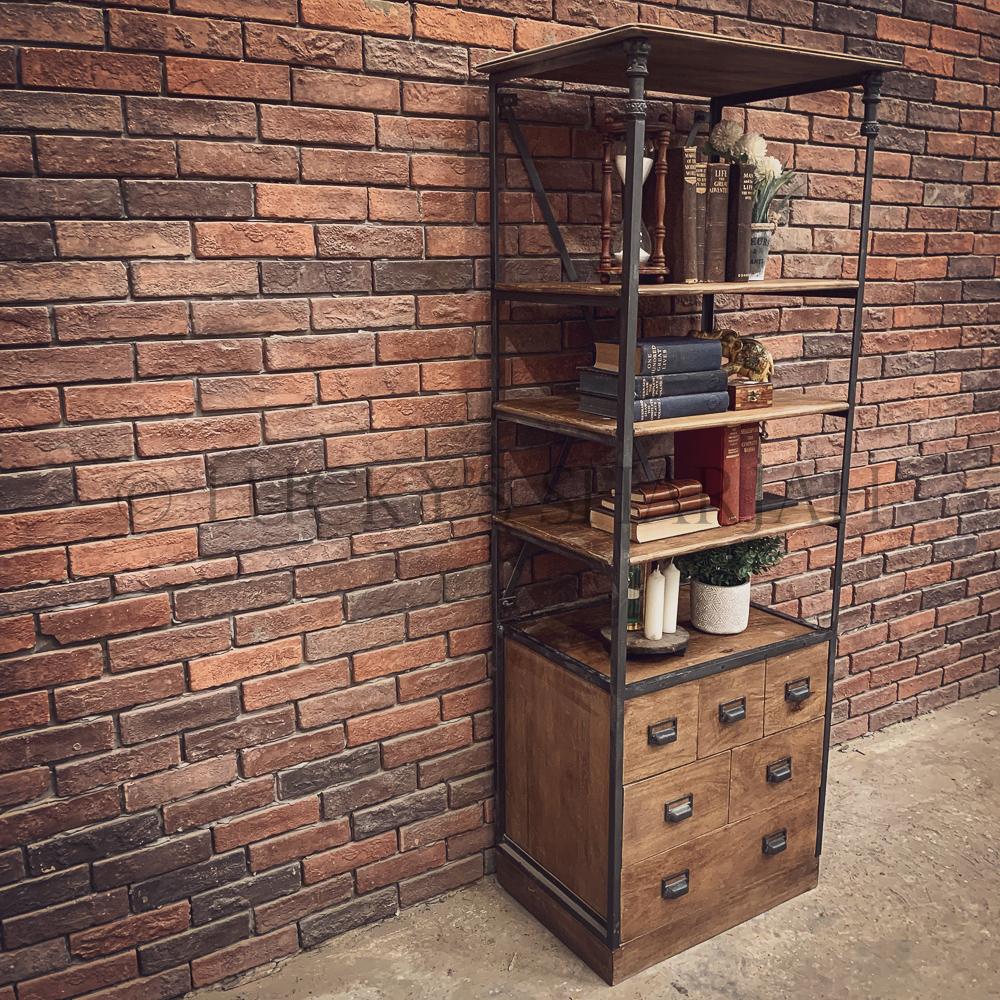 "Library" Narrow bookshelf | Lucky Furniture & Handicrafts.