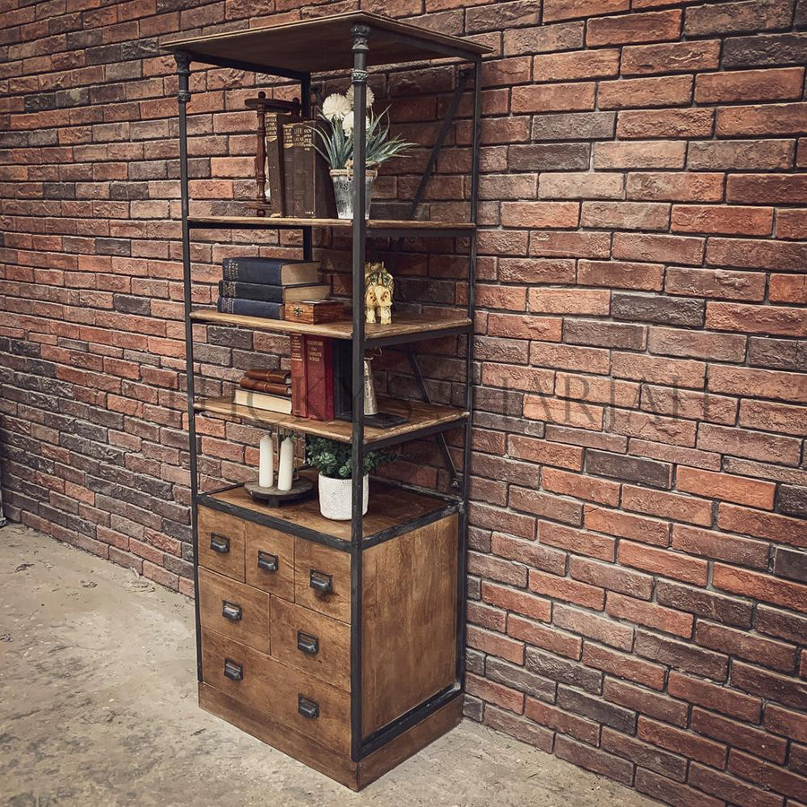 "Library" Narrow bookshelf | Lucky Furniture & Handicrafts.