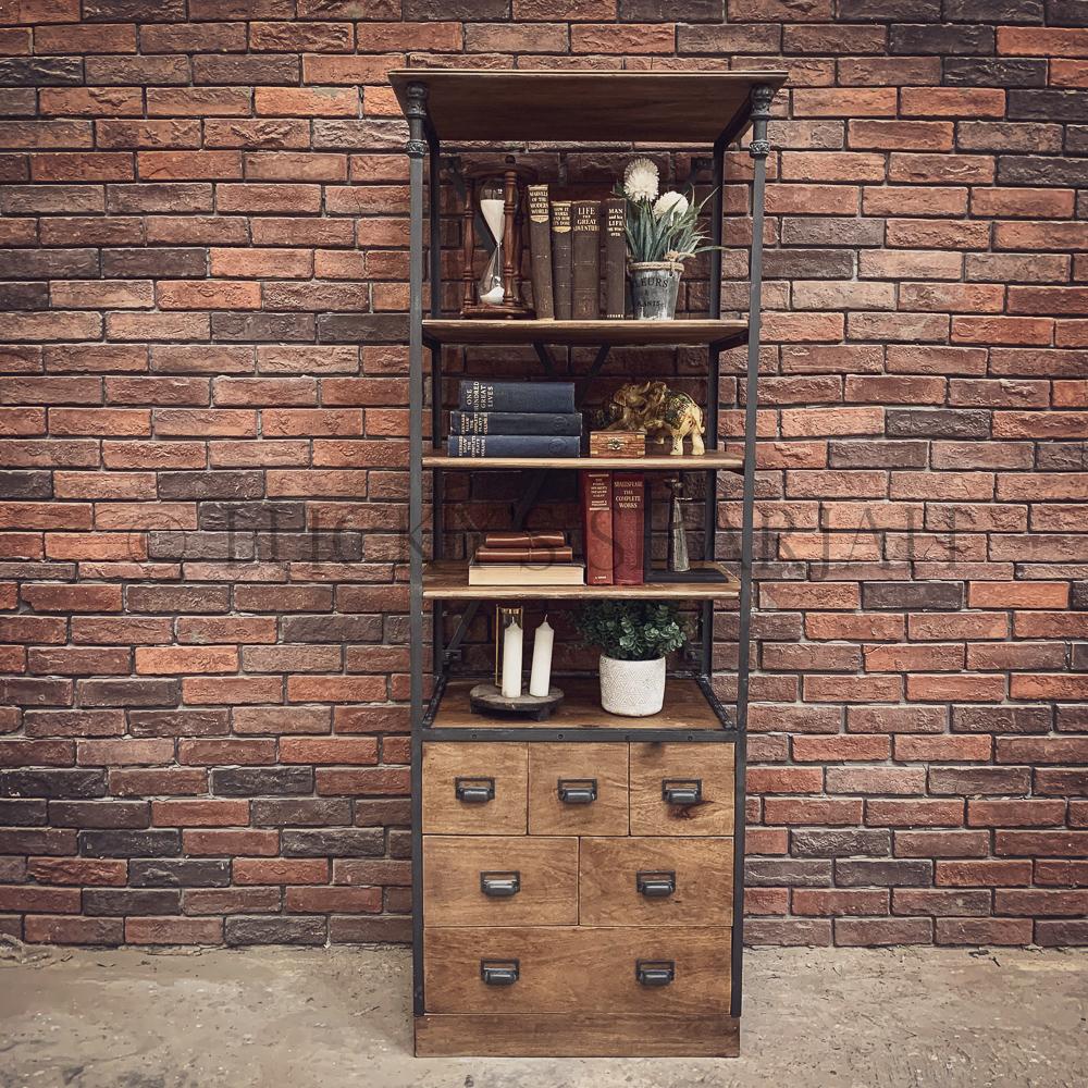 "Library" Narrow bookshelf | Lucky Furniture & Handicrafts.