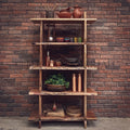 Live edge full wooden bookshelf | Lucky Furniture & Handicrafts.