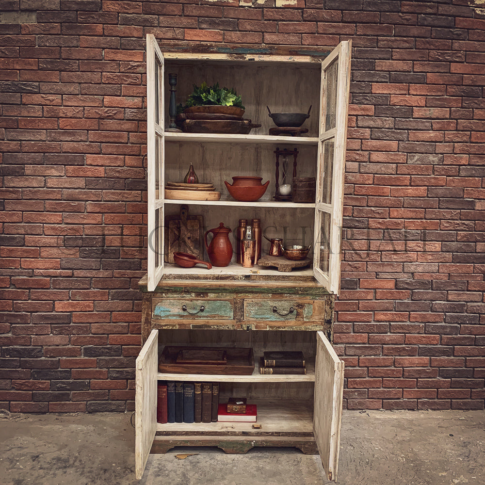 Glass Cabinet Recycle design | Lucky Furniture & Handicrafts.