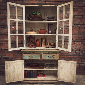 Glass Cabinet Recycle design | Lucky Furniture & Handicrafts.